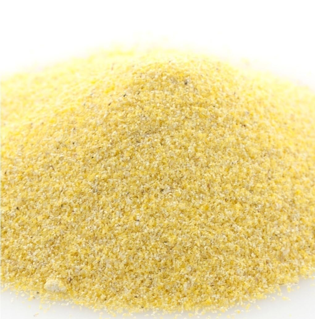 WinCrest Fine Yellow Cornmeal close-up texture ideal for polenta.
