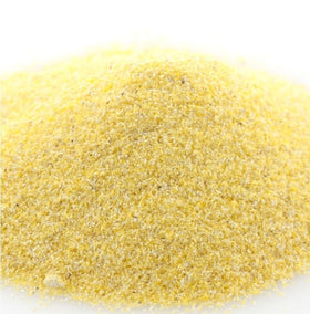 WinCrest Fine Yellow Cornmeal close-up texture ideal for polenta.
