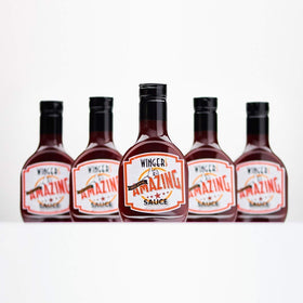 WINGERS Amazing Sauce Original tasting plate showcasing flavor