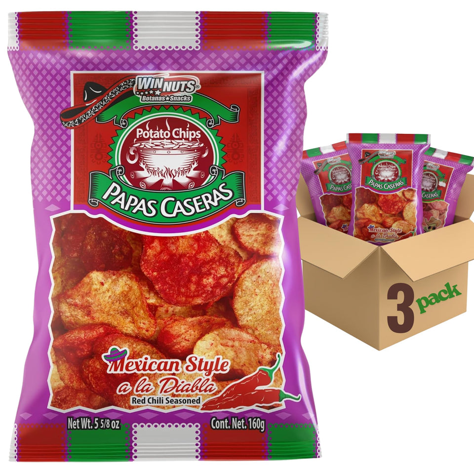 WINNUTS A la Diabla 3-pack front view, ready for sharing at gatherings.