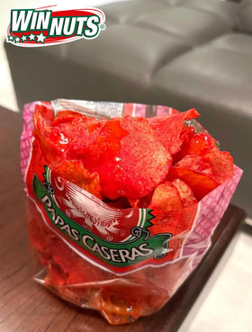Three-pack of WINNUTS A la Diabla chips sealed for freshness.