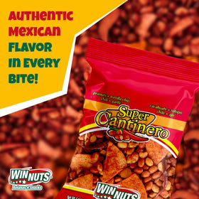 WINNUTS mix close-up showing bold spice and crunch for game day