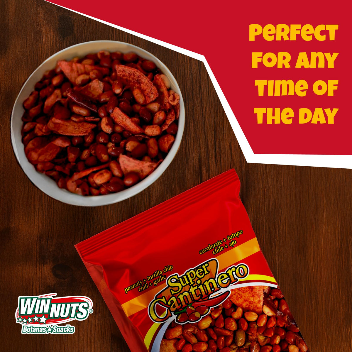 WINNUTS mix features fried garlic slices adding authentic flavor depth