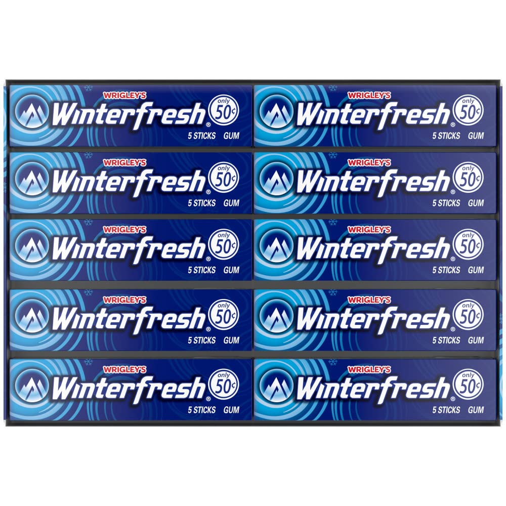 Winterfresh Wrigleys bulk pack front view for easy stocking and sharing.