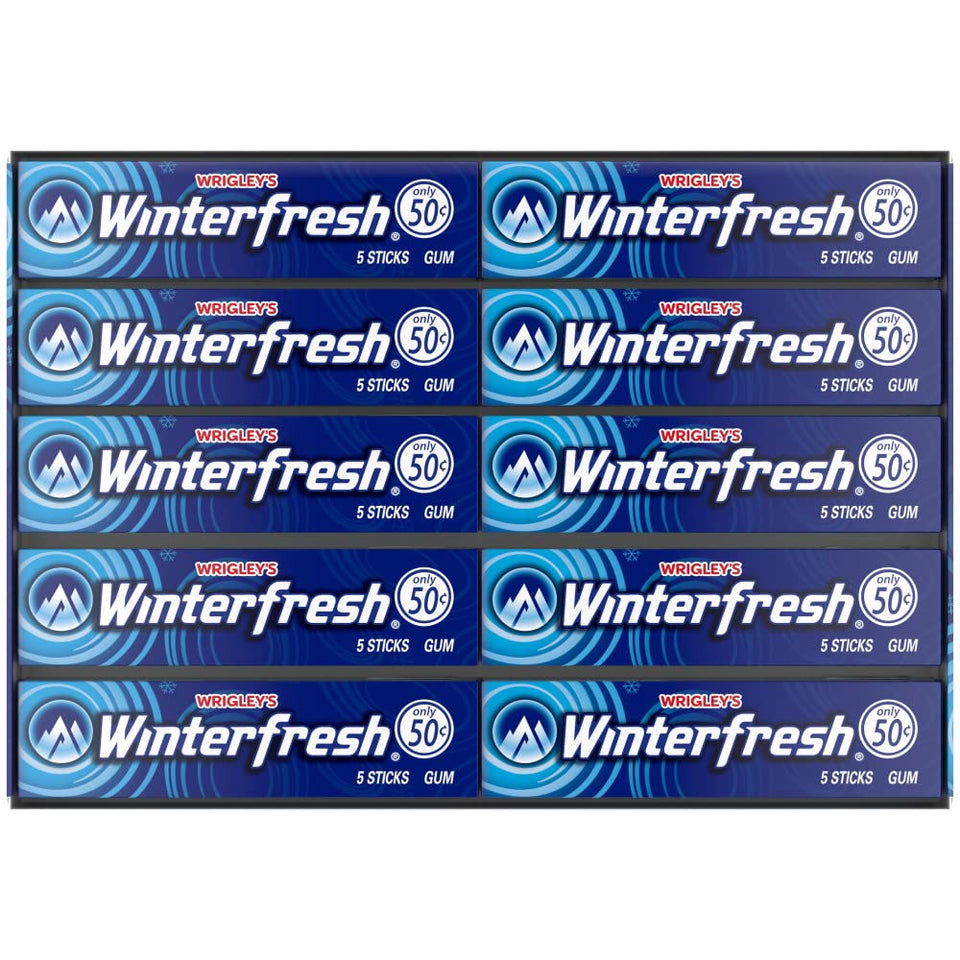 Winterfresh Wrigleys bulk pack front view for easy stocking and sharing.