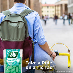 Wintergreen Tic Tac mints with refreshing, wintry flavor.