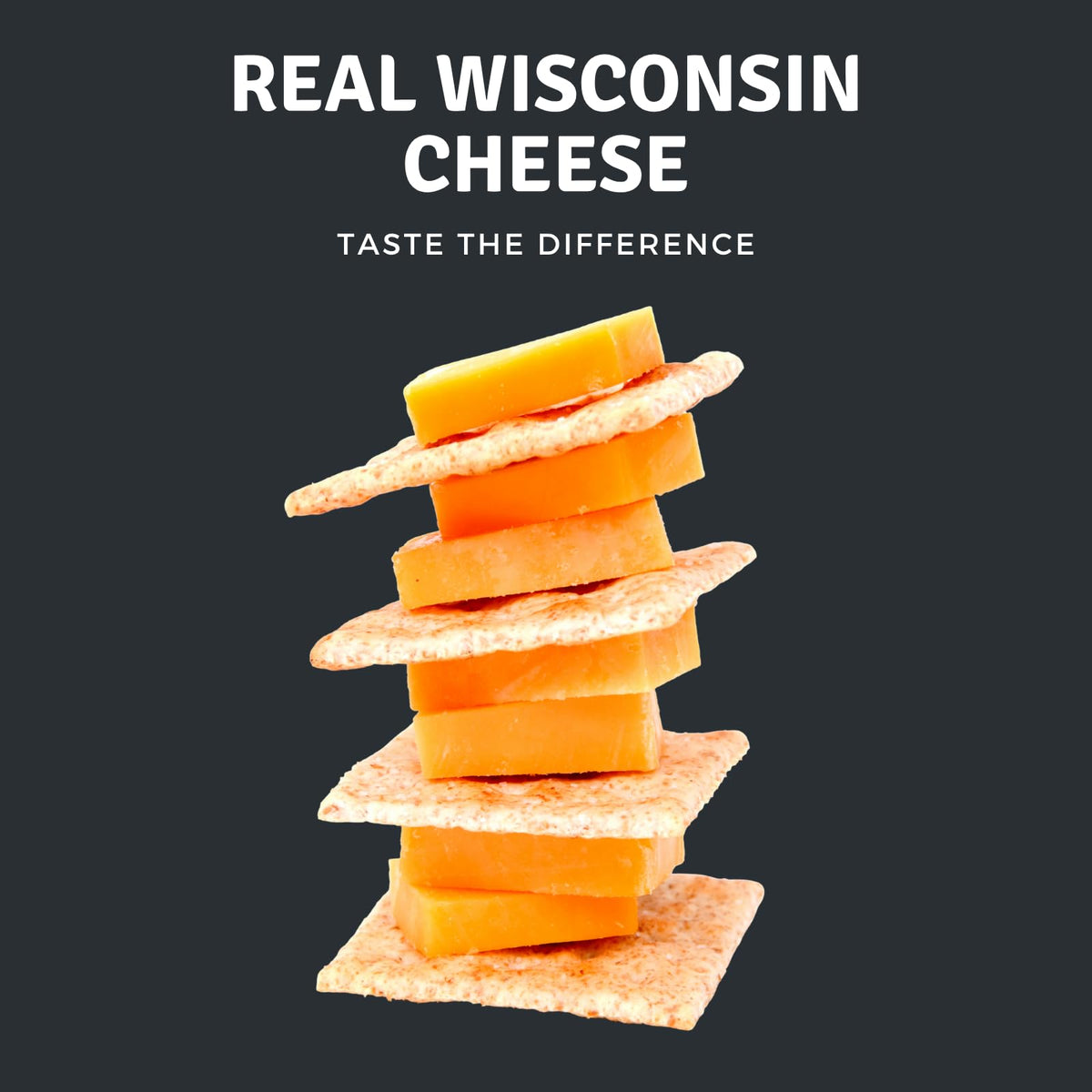 Wisconsin Cheese Company gouda block on a platter, versatile for gatherings.