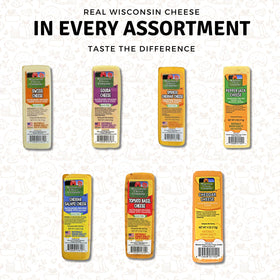 Wisconsin Cheese Company tomato basil block, a bright addition to snacks.
