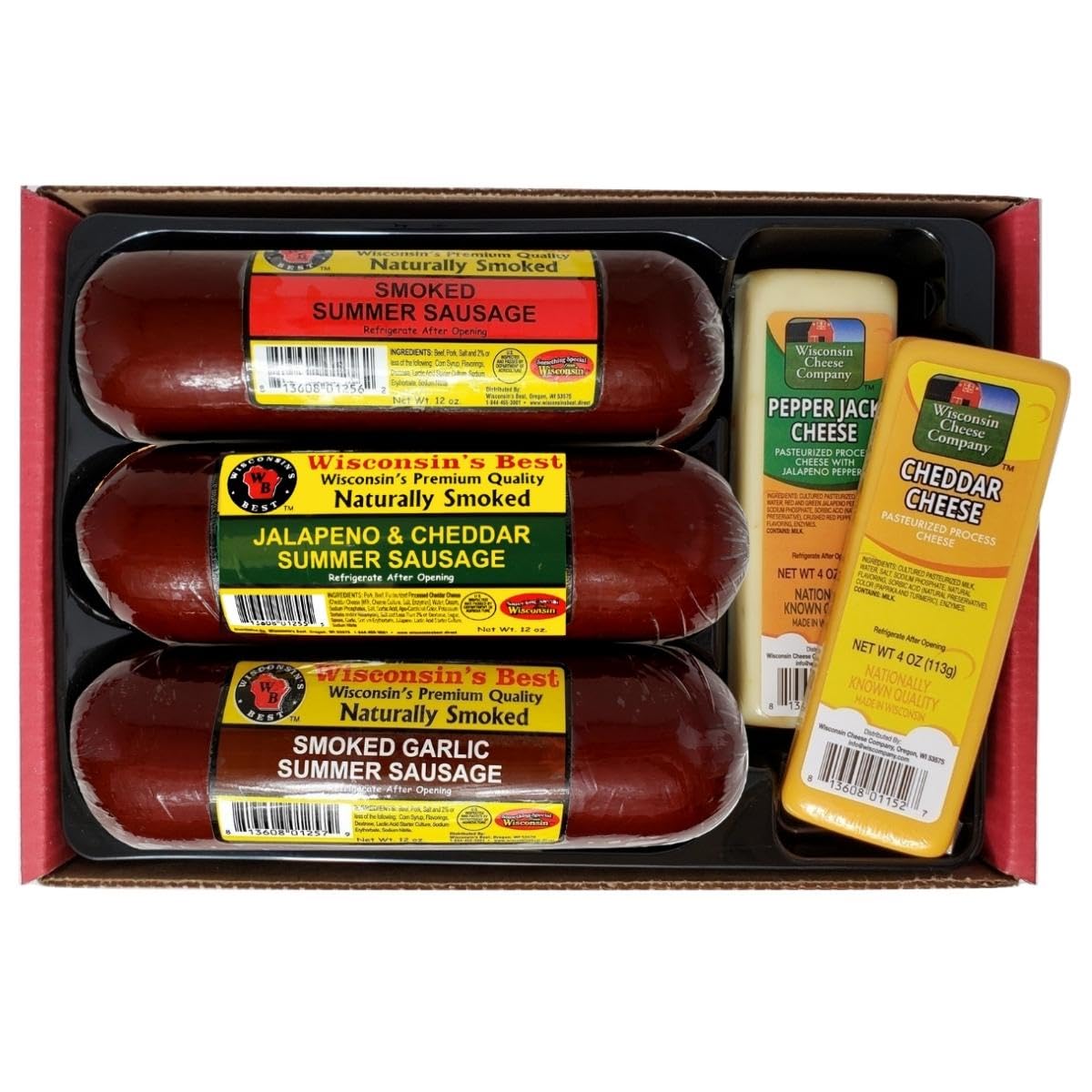 Wisconsin Cheese Company pepper jack block with marbling and lively flavor.