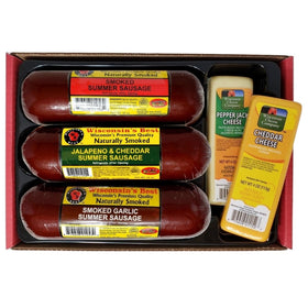 Wisconsin Cheese Company pepper jack block with marbling and lively flavor.