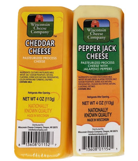 Wisconsin Cheese Company pepper jack cheese block adds a spicy touch.