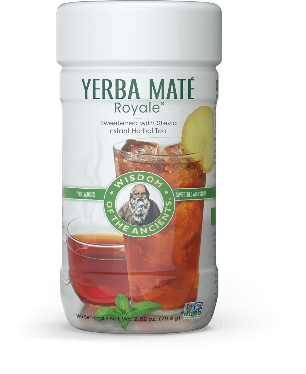 Wisdom of the Ancients Yerba Mate Royale Tea instant powder for on-the-go energy and focus