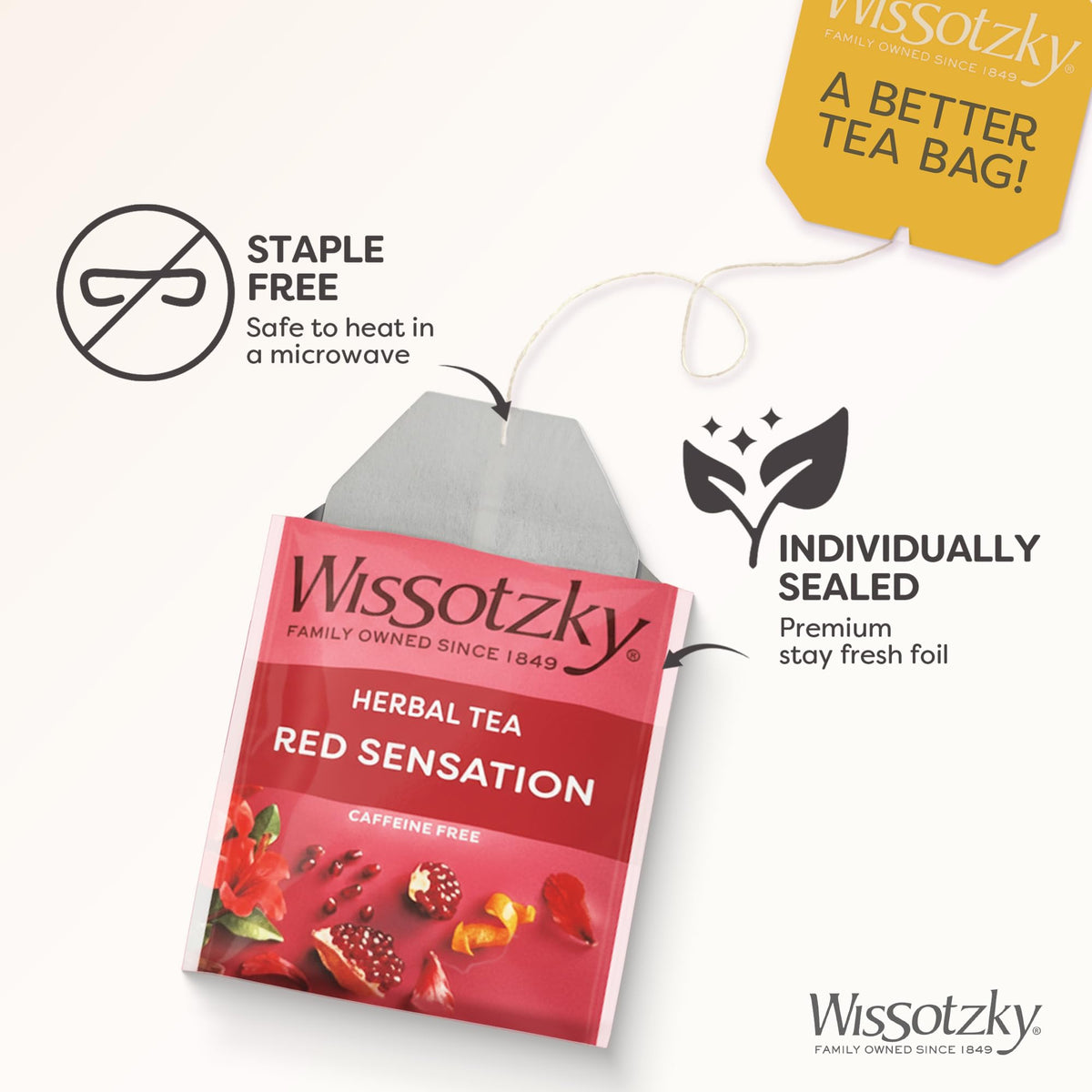 Wissotzky Kosher certification label for trusted quality.