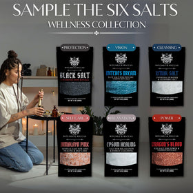 Witches & Wiccan blue witchs dream salt for lucid intention setting and calm altars.