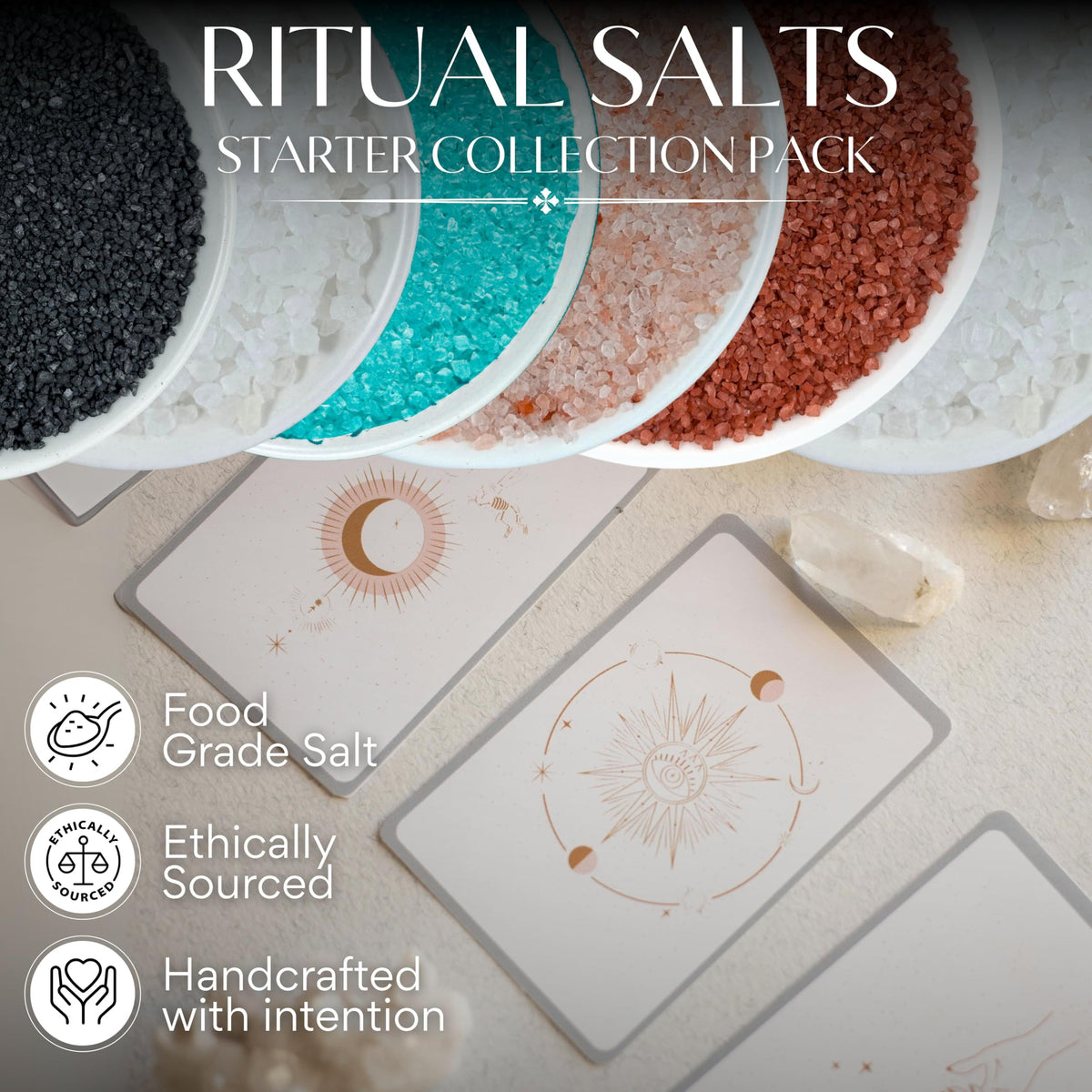 Witches & Wiccan Epsom salt for meditation baths and energy clearing rituals.