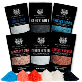 Witches & Wiccan ritual salt starter black salt for grounding and protection rituals.