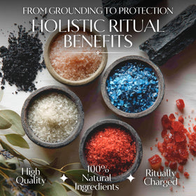 Witches & Wiccan white sea salt for purification during rituals and baths.