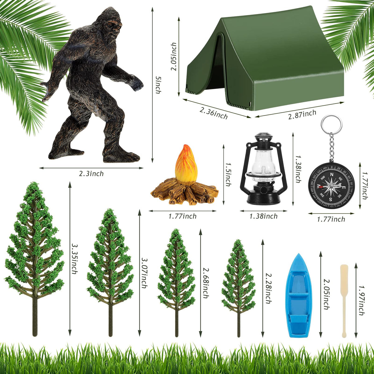 Woanger camping trees cake topper brings lush woodland scenery to cakes