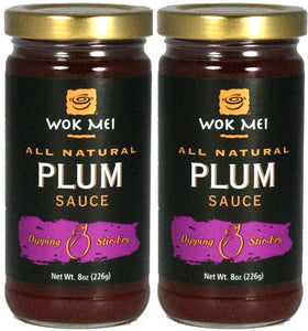 Wok Mei plum sauce bottle pouring for dipping and stir-fry