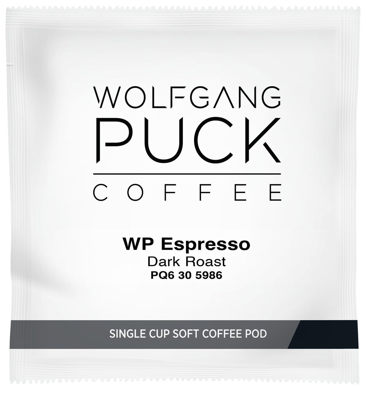 Wolfgang Puck espresso soft pods individually wrapped for fresh aroma