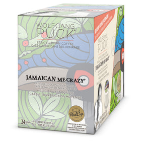 Wolfgang Puck Jamaican Me Crazy coconut aroma with tropical vibe in a mug perfect anytime.