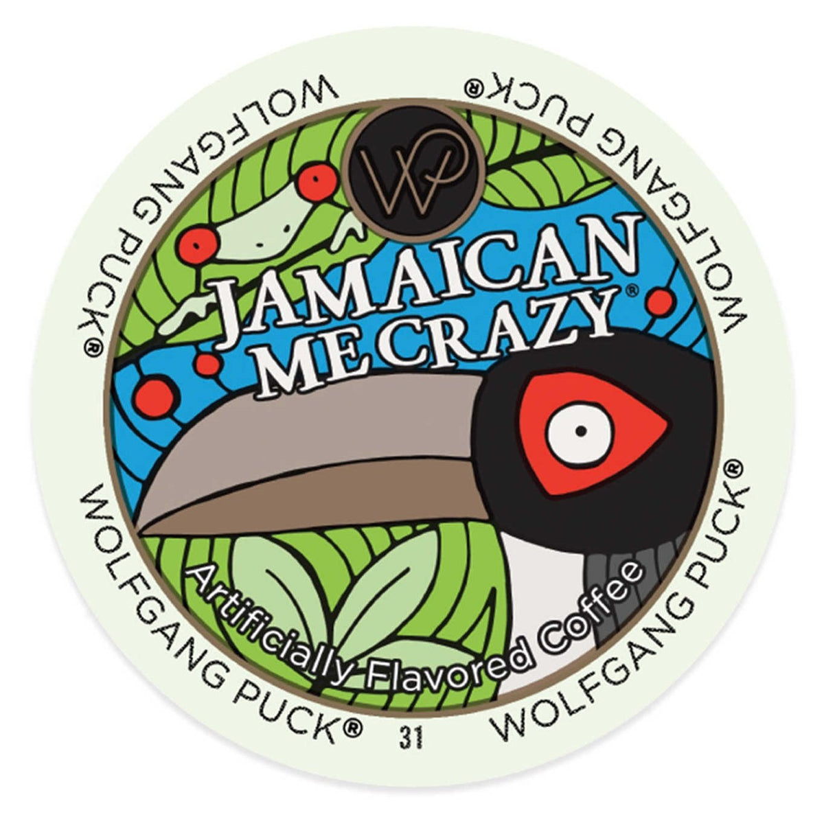 Wolfgang Puck Jamaican Me Crazy packaging shows four boxes for easy at home caffeine routine.