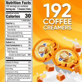 Wolgo Caramal Macchiato creamer packaging highlighting shelf-stable convenience