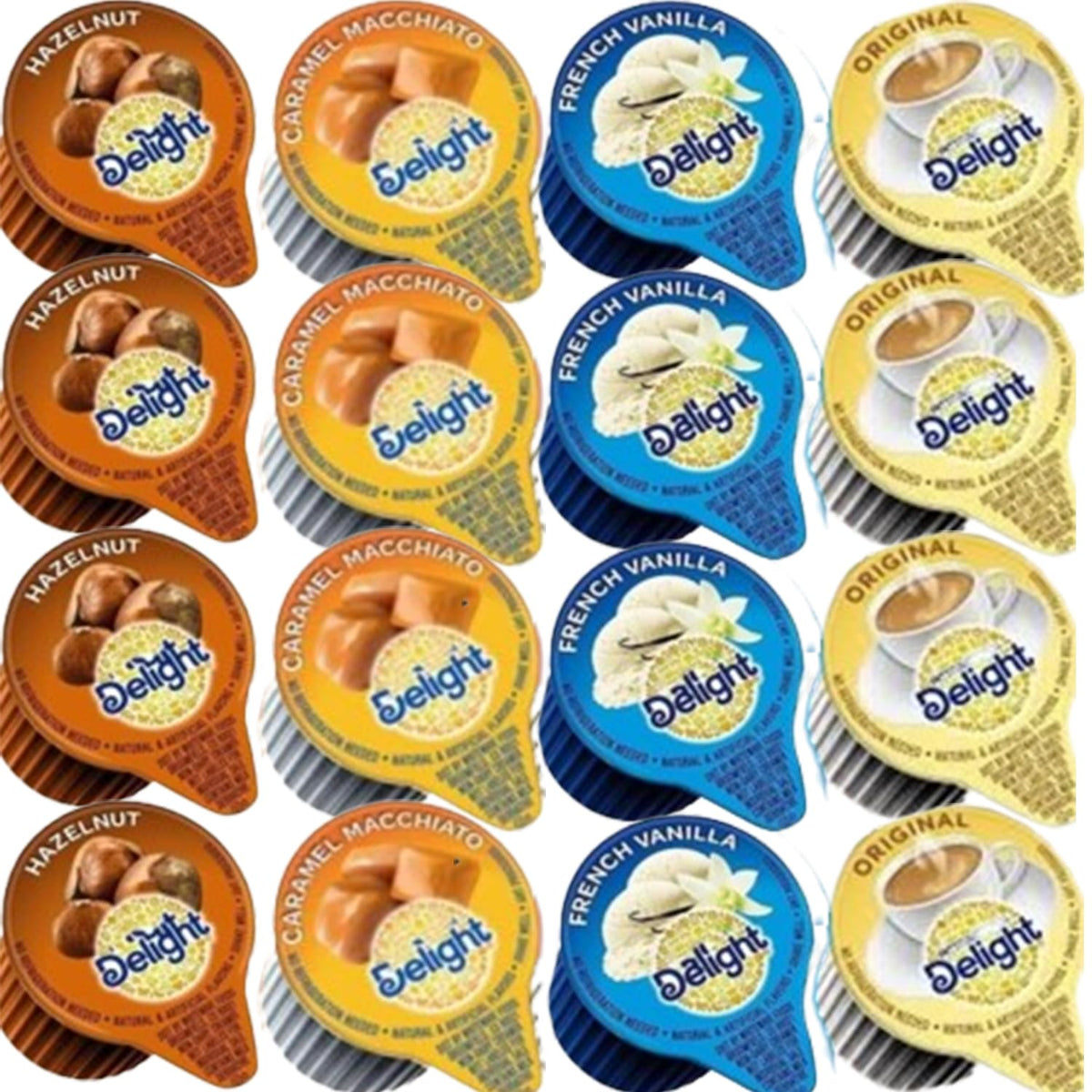 Wolgo coffee creamer singles variety pack, shelf-stable non-dairy option for home or office