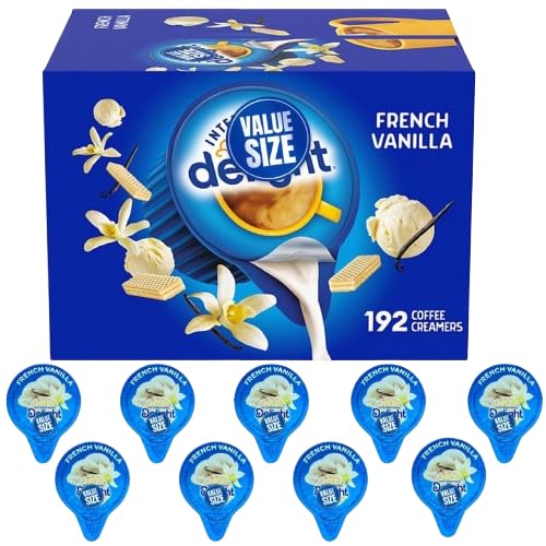 Wolgo French Vanilla creamer singles, convenient for office or cafe use, enhances coffee aroma.