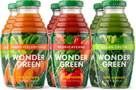Wonder Green Veg8 Cayenne bottle pour for on-the-go hydration