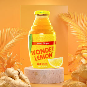 Wonder Lemon 8.45oz 6-pack front view, convenient for family use.