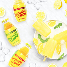 Wonder Lemon Lemon Basil Jalapeno bottle front, spicy-sweet aroma.
