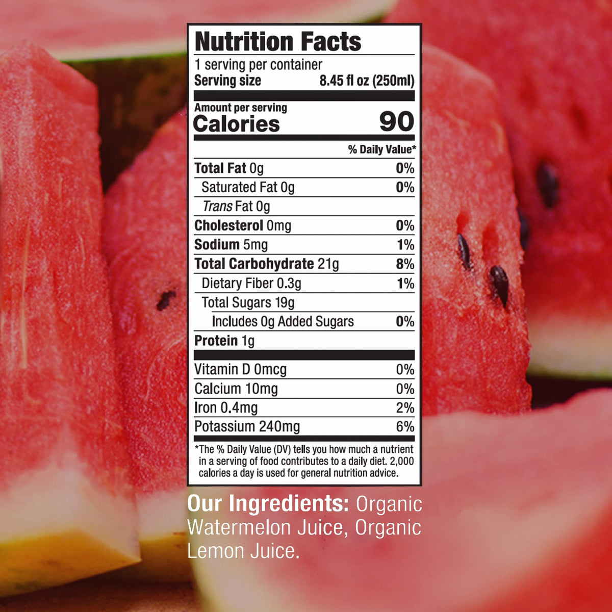 Wonder Melon Organic Watermelon Juice 6-pack box, convenient value for on-the-go hydration