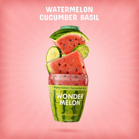 Six-pack of Wonder Melon juice, perfect for sharing.