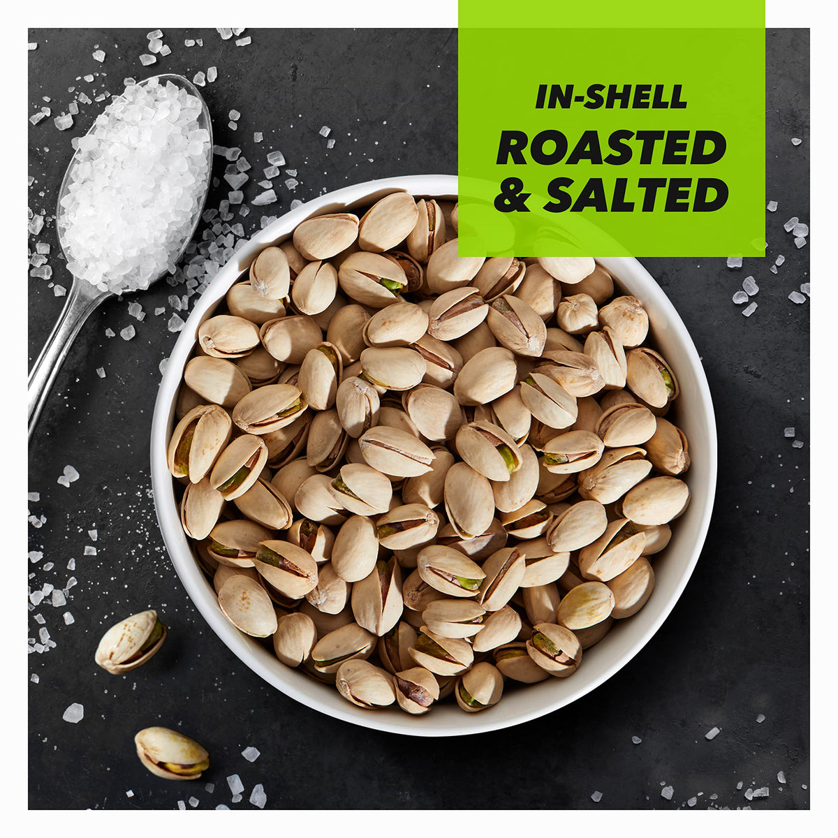 A 48-ounce resealable bag of Wonderful Pistachios preserves freshness for entertaining or on-the-go.