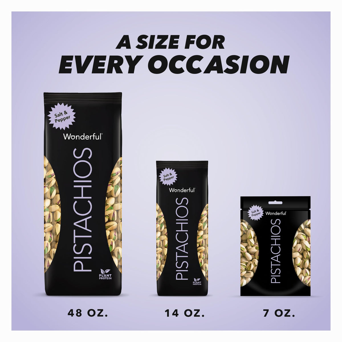 Wonderful Pistachios Kosher, Halal, Non-GMO symbols support diverse, mindful snacking choices.