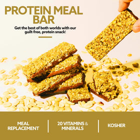 WonderSlim bar cross-section reveals chewy center and nutritious ingredients.