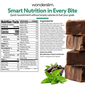 WonderSlim Peppermint Cocoa Crunch nutrition facts panel emphasizes 15g protein