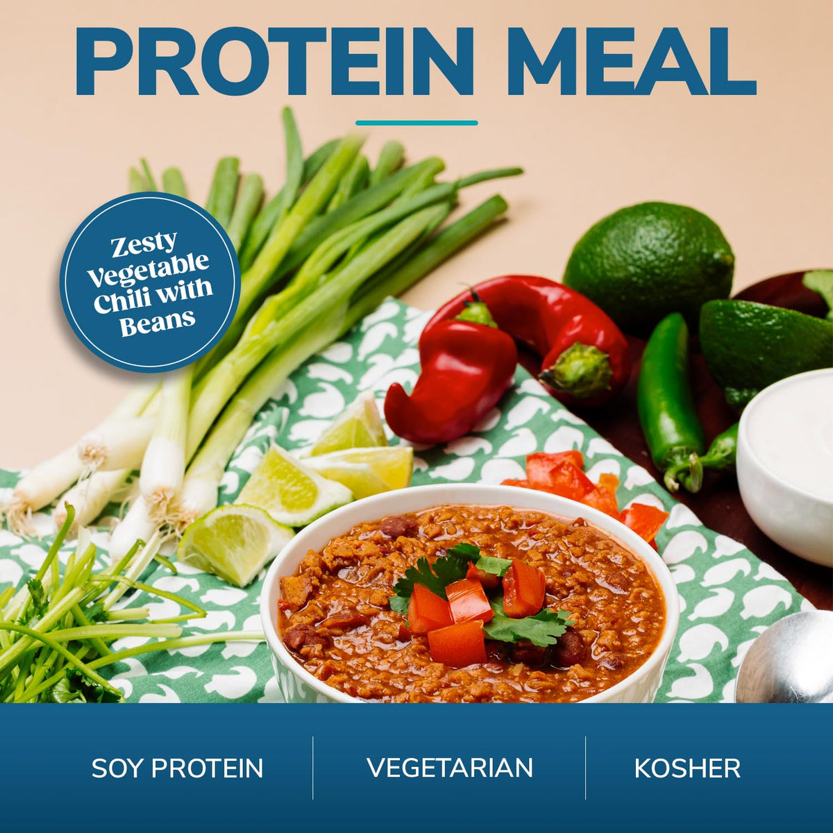 WonderSlim chili with beans bowl - high 4g fiber for lasting fullness.