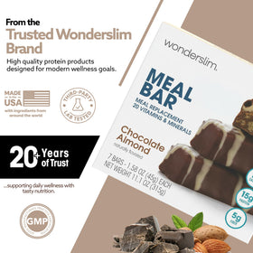 WonderSlim bar in gym bag; supports post-workout recovery.