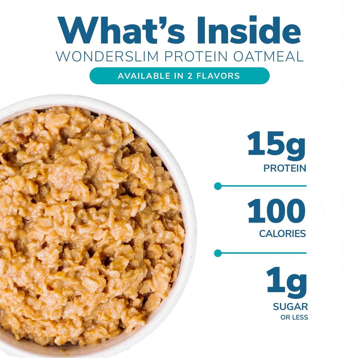 WonderSlim gluten-free low-carb oats with 6g net carbs per serving