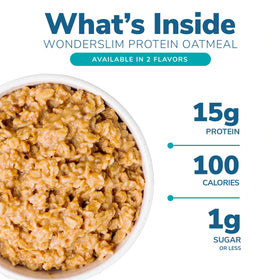 WonderSlim gluten-free low-carb oats with 6g net carbs per serving