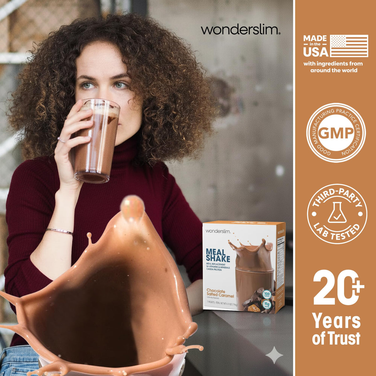 WonderSlim gluten-free symbol emphasizes allergy-friendly meal choice.