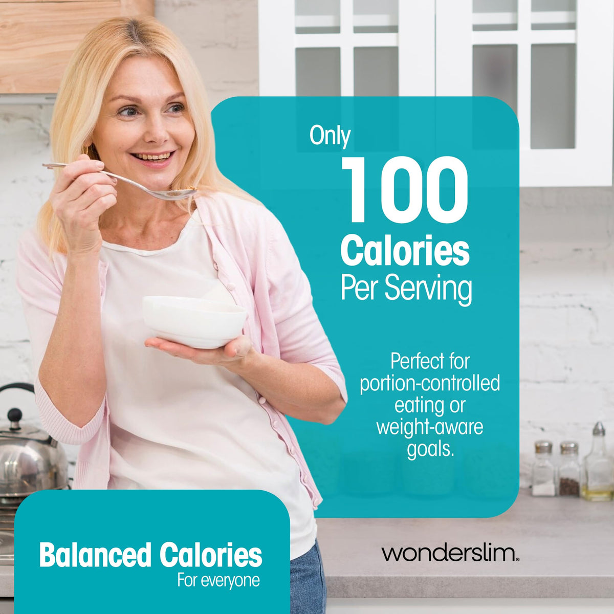 WonderSlim gluten-free oats image underscores a low-carb friendly breakfast option.