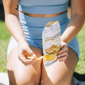 WonderSlim low-fat nutrition graphic supports mindful snacking choices.