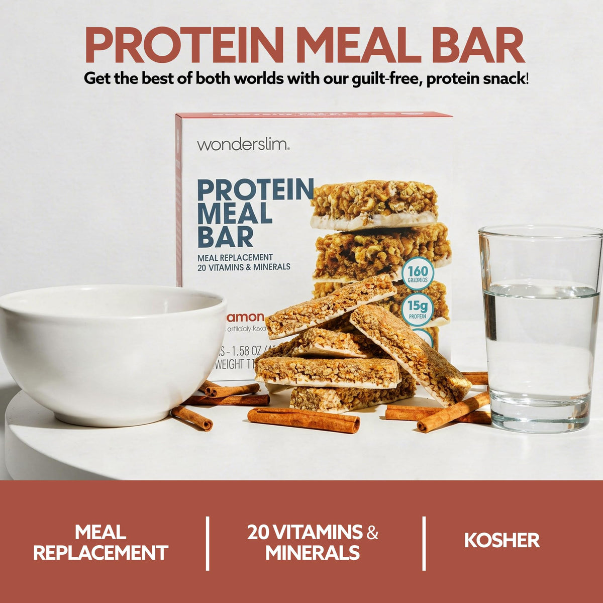 WonderSlim Cinnamon ingredients list features 20 vitamins and minerals for balance.