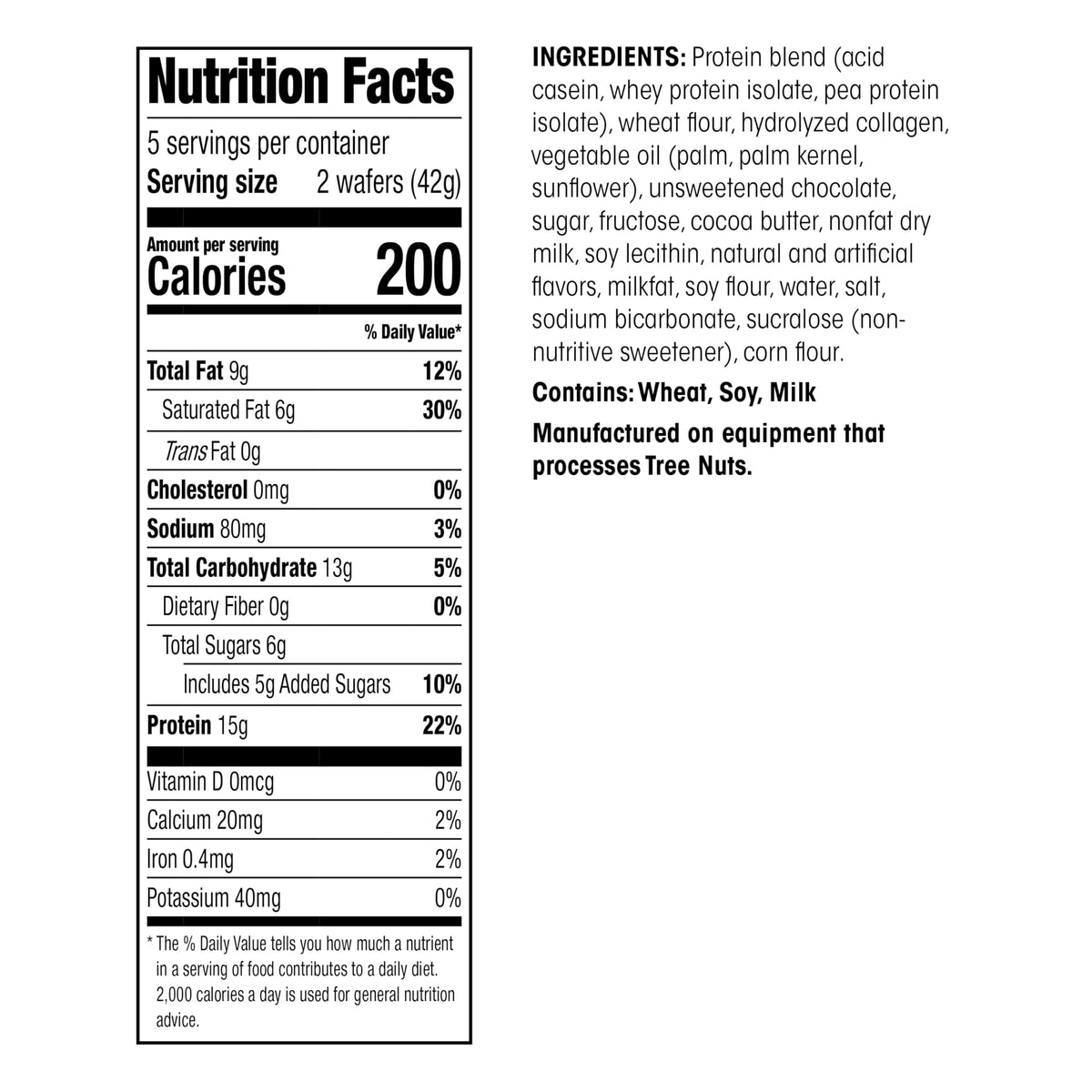 WonderSlim Mocha Protein Wafer Bar cream layer highlighted in close-up.