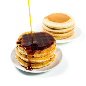 Close-up of WonderSlim pancakes showing soft texture and moisture