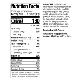 WonderSlim Popper Puffs nutrition panel shows 160 calories and 15g protein.