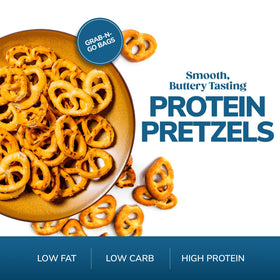 WonderSlim Protein Pretzel Snacks crunch image conveys satisfying texture in every bite.